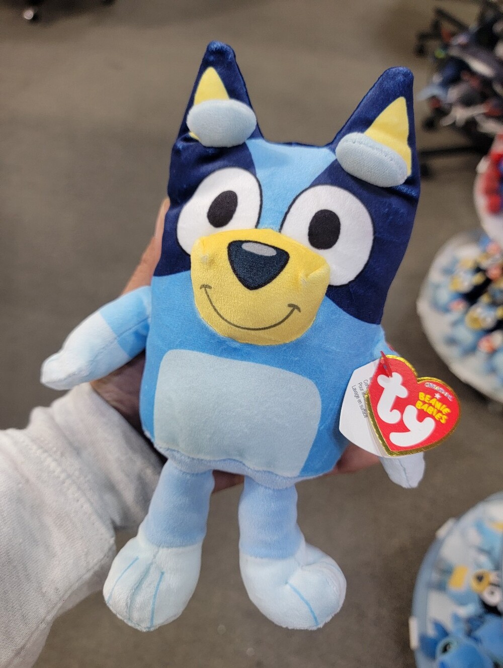 Ty Blue and Yellow Cartoon Puppy Plush